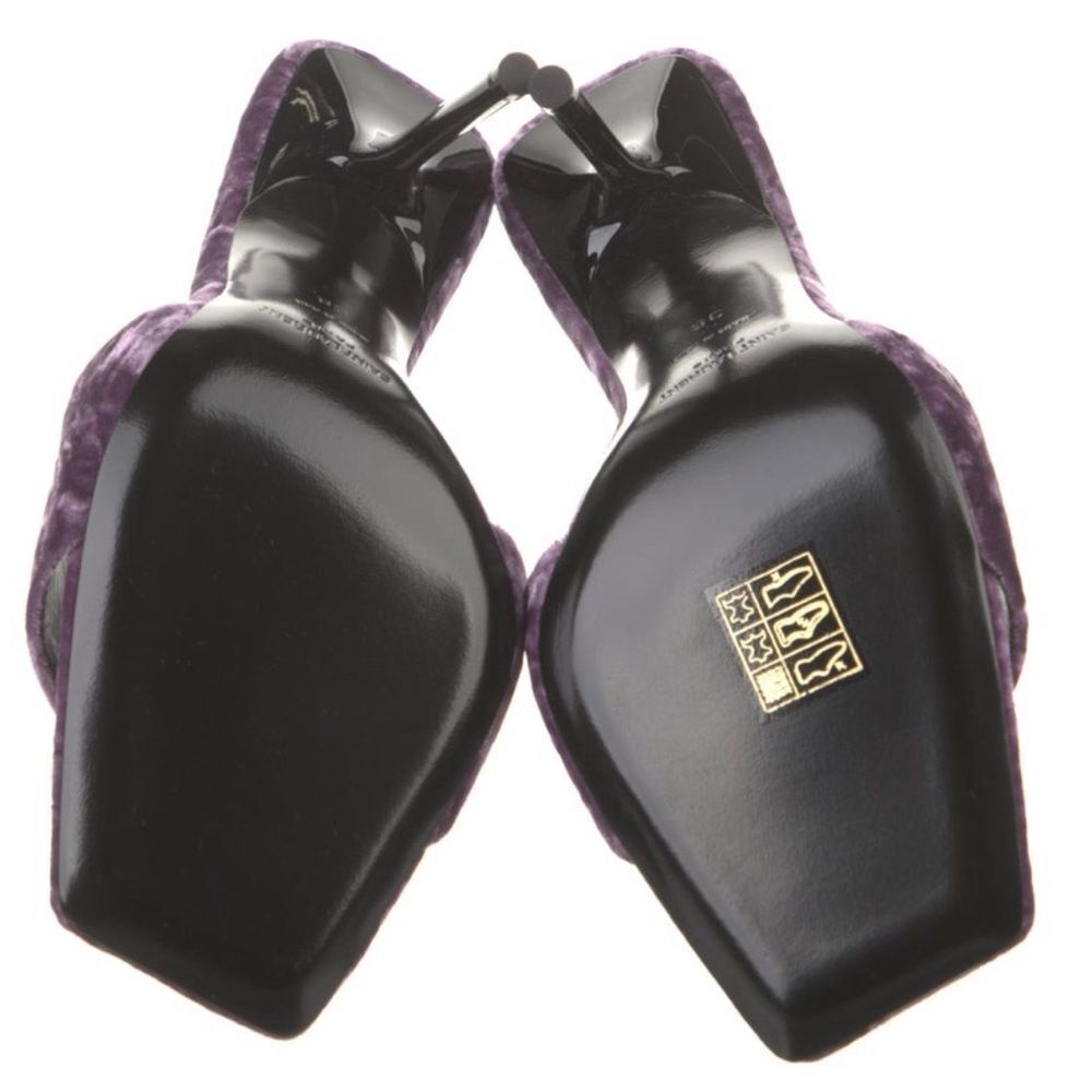 Saint Laurent Velvet Mules - Picture 6 of 6